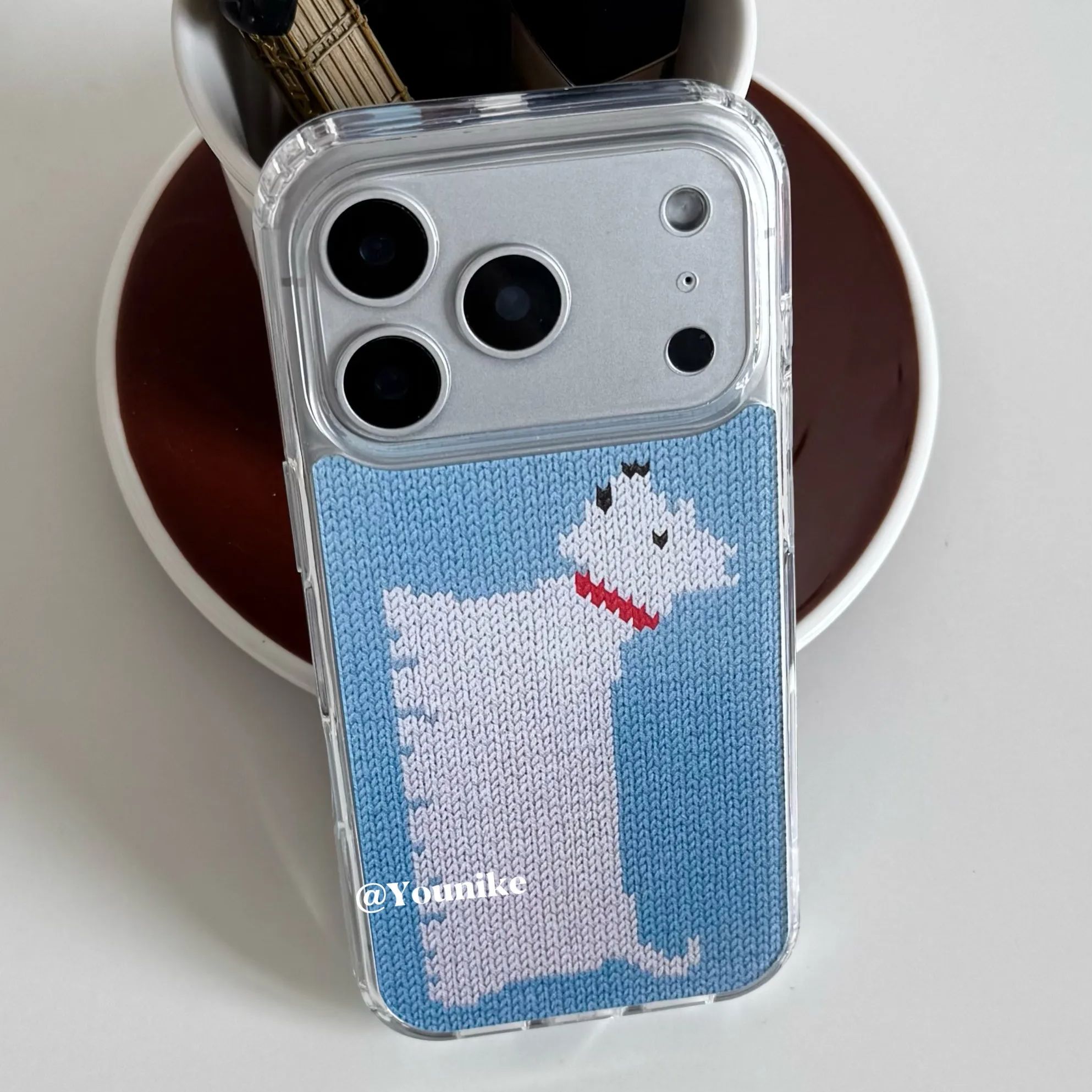 Resin Art Phone Case - Custodia per telefono carina con cane