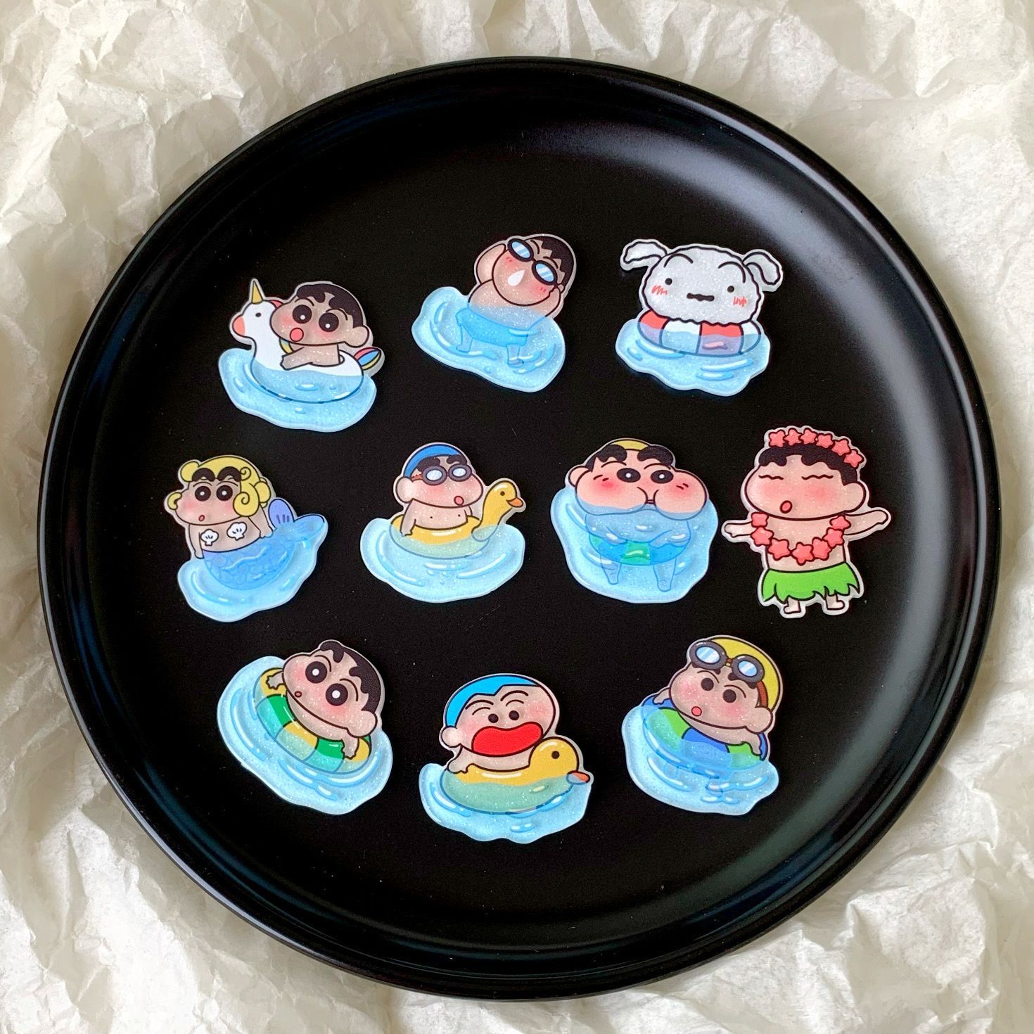 Resin Art Phone Case - Accessori in resina di Crayon Shin-chan,