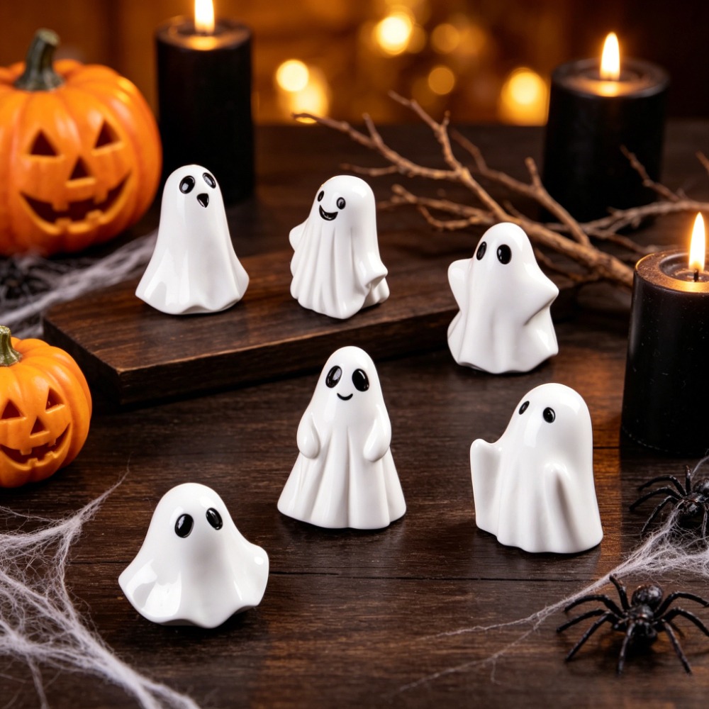 Resin Art Workshop - 20 Pezzi Decorazioni Miniature Fantasma di