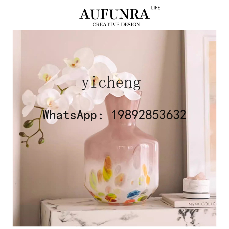 Resin Art Dining Table - Vaso in vetro FY, ornamento per