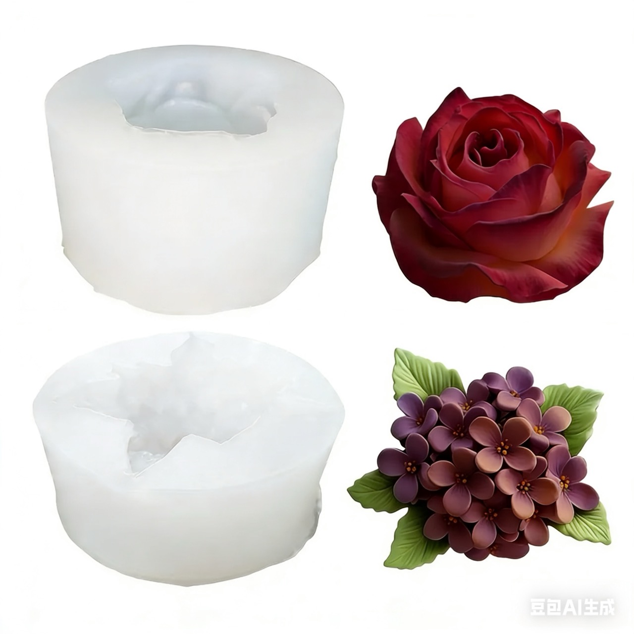 Resin Art Design - 2 pezzi di stampi in silicone