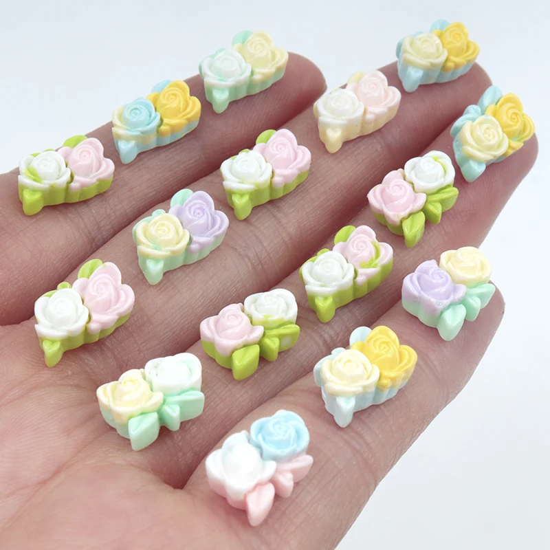 Resin Art Phone Case - 30/300 pz Mini Fiori Patch In