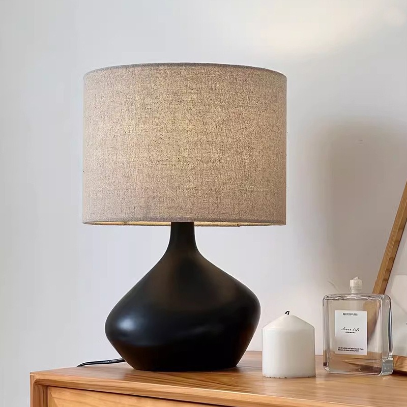 Resin Art On Wood - Lampada da Comodino in Stile Giapponese