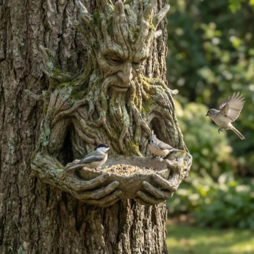 Resin Art On Wood - Mangiatoia per Uccelli da Albero in