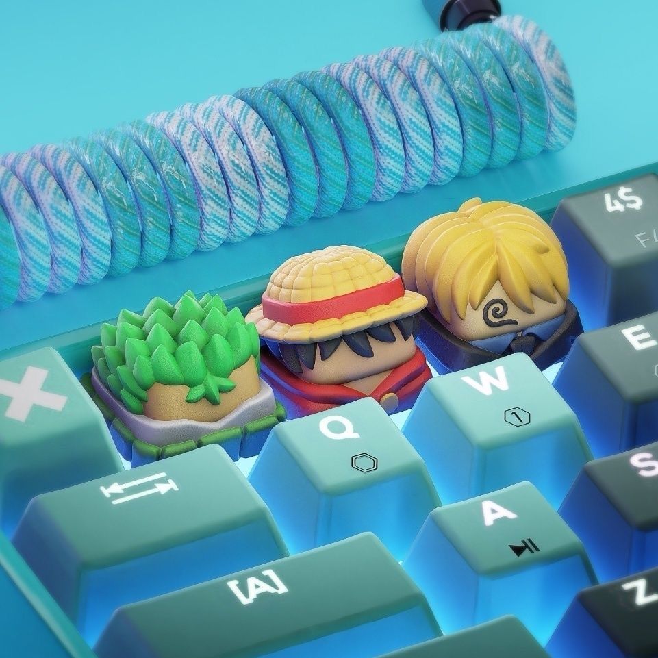 Resin Art Workshop - Nuovi Keycap Kawaii ONE PIECE con