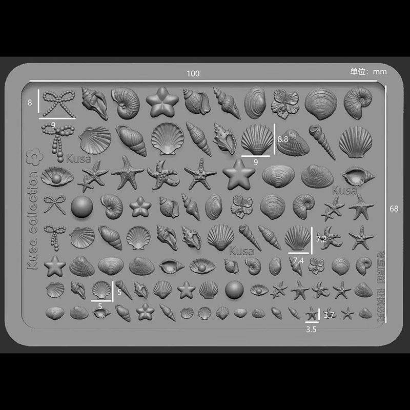 Stampo in silicone per nail ar - Silicone Mold Ocean recensione e prezzo