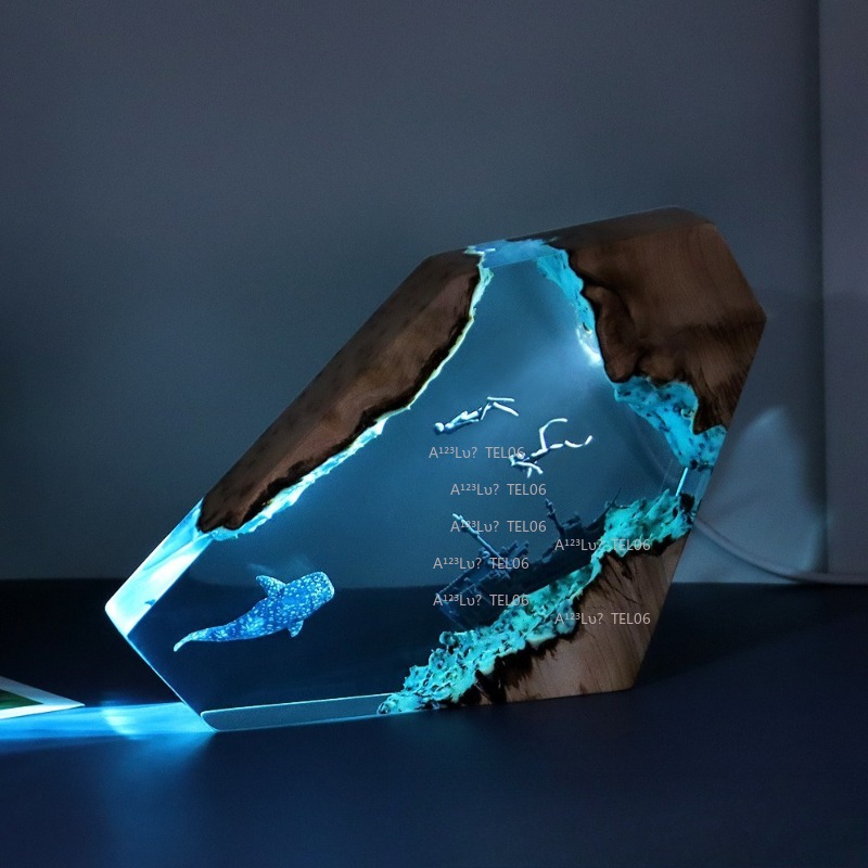 Lampada Notturna in Resina e L - Resin Art With Wood recensione e prezzo
