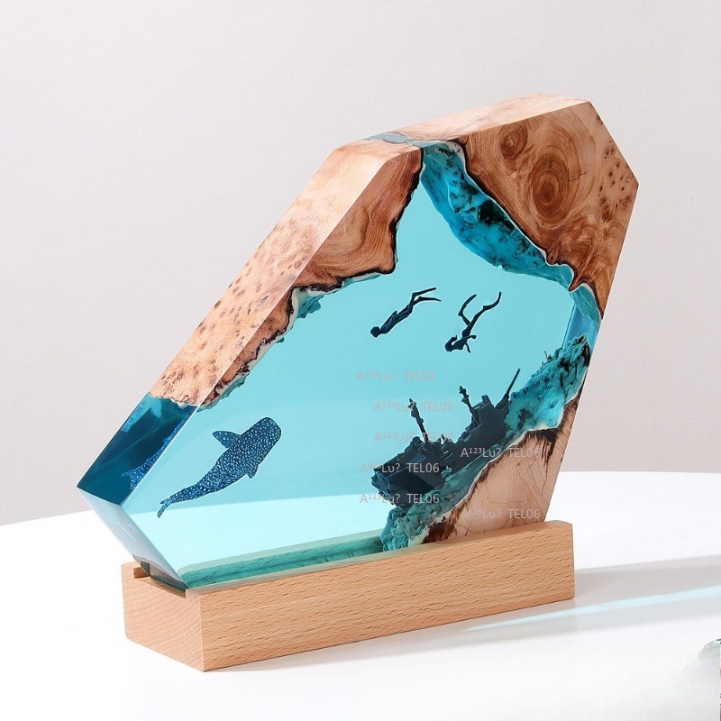 Lampada Notturna in Resina e L - Resin Art With Wood recensione e prezzo