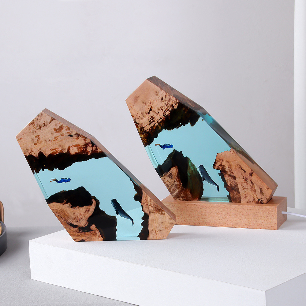 Nuova Decorazione da Scrivania - Resin Art With Wood recensione e prezzo