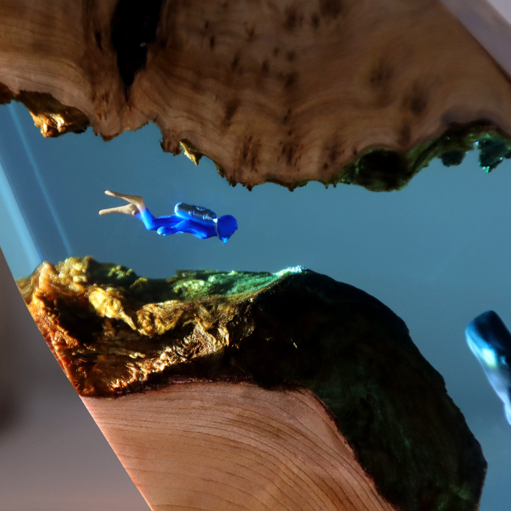 Nuova Decorazione da Scrivania - Resin Art With Wood recensione e prezzo