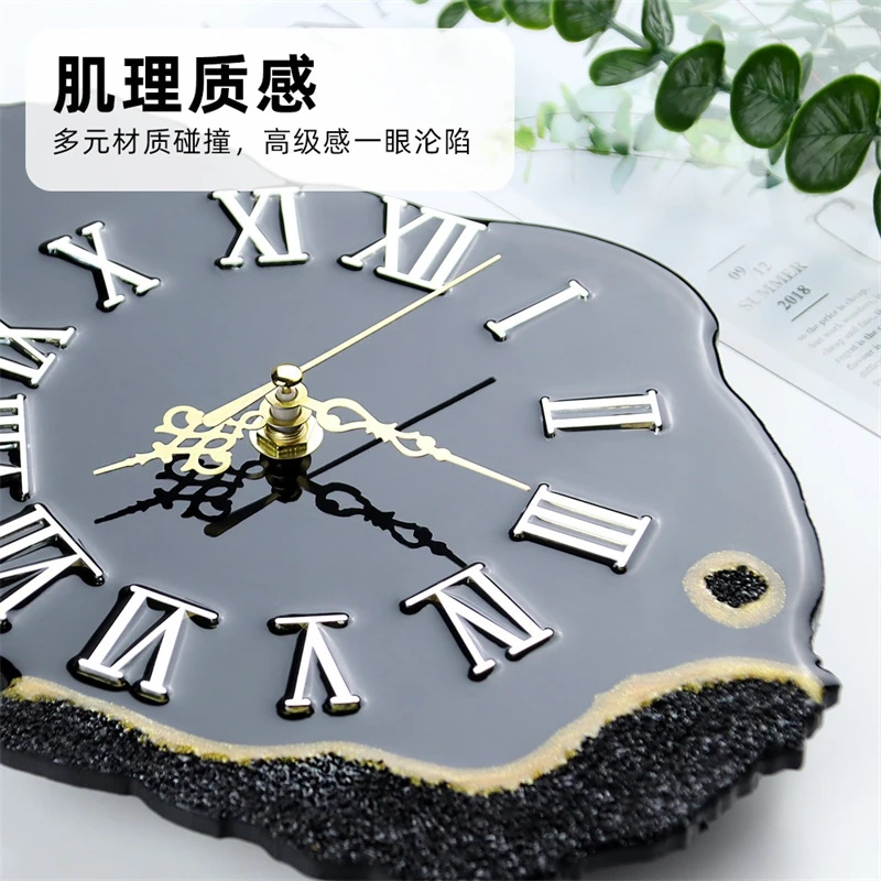 Orologio in resina nera con cr - Resin Art Clock recensione e prezzo