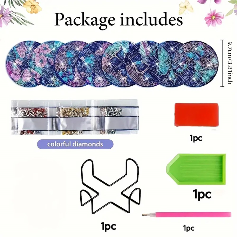 Set di 8 Sottobicchieri con Pi - Resin Art For Beginners recensione e prezzo