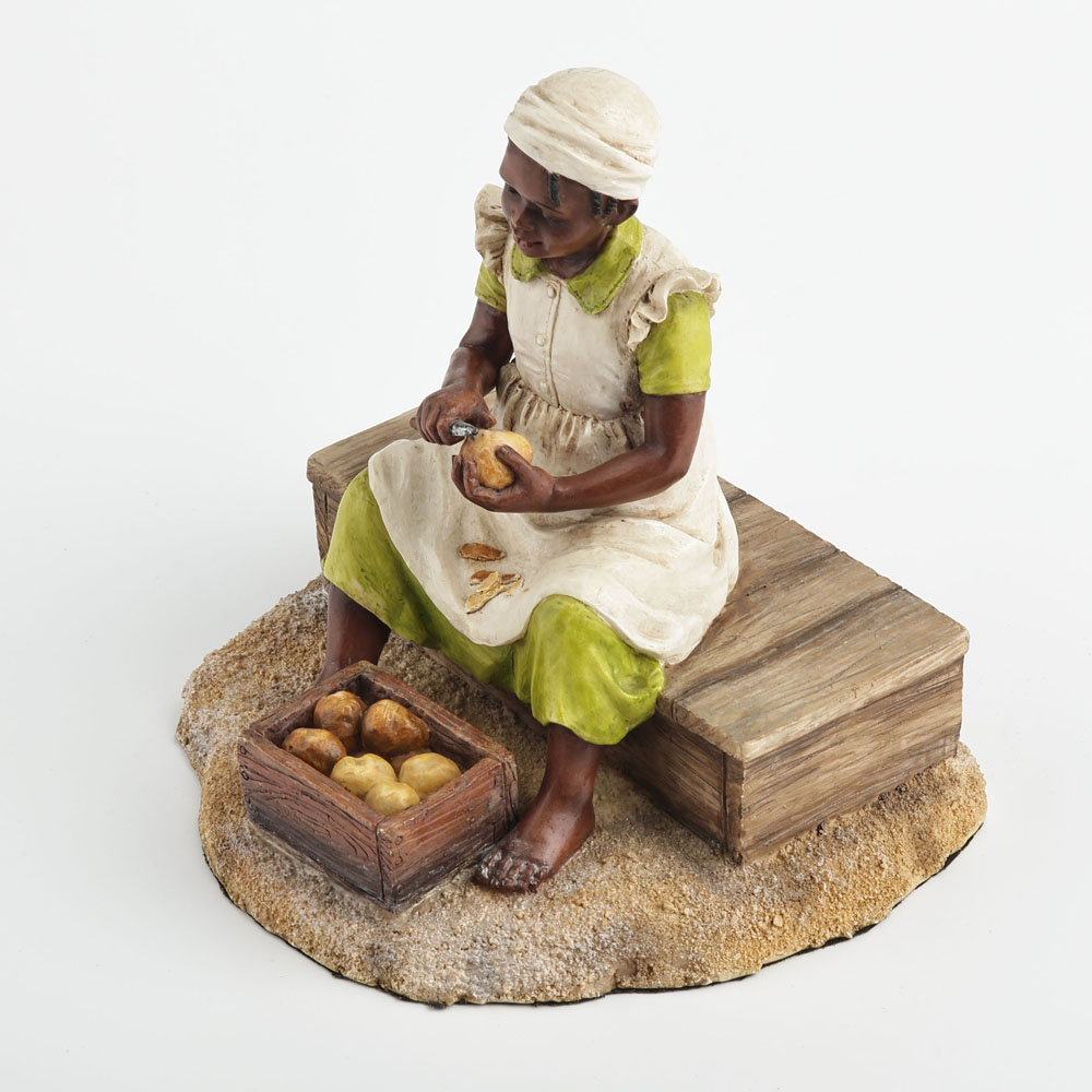 Scultura di Ragazza Nera Giova - Resin Art On Wood recensione e prezzo