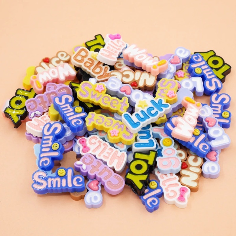 10Pcs Cute Flat Back Wow Luck  - Resin Art Phone Case recensione e prezzo
