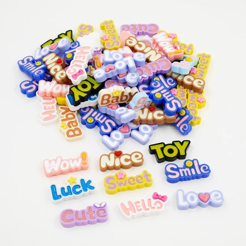 10Pcs Cute Flat Back Wow Luck  - Resin Art Phone Case recensione e prezzo