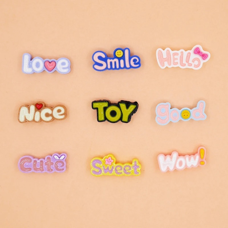 10Pcs Cute Flat Back Wow Luck  - Resin Art Phone Case recensione e prezzo