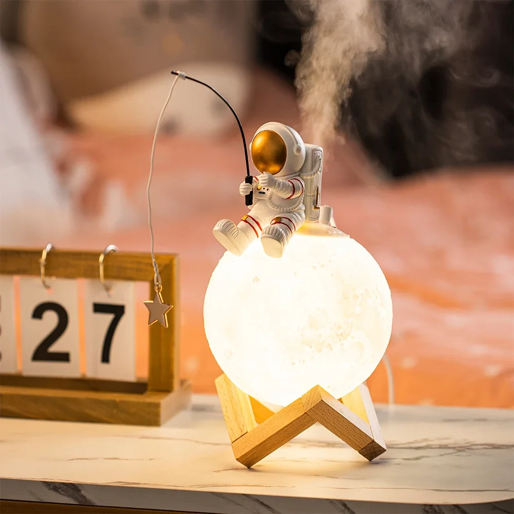 Nordic Astronaut Fishing Star  - Resin Art On Wood recensione e prezzo