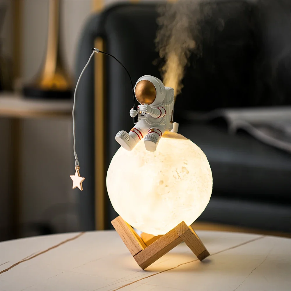 Nordic Astronaut Fishing Star  - Resin Art On Wood recensione e prezzo