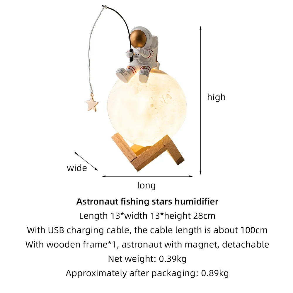 Nordic Astronaut Fishing Star  - Resin Art On Wood recensione e prezzo
