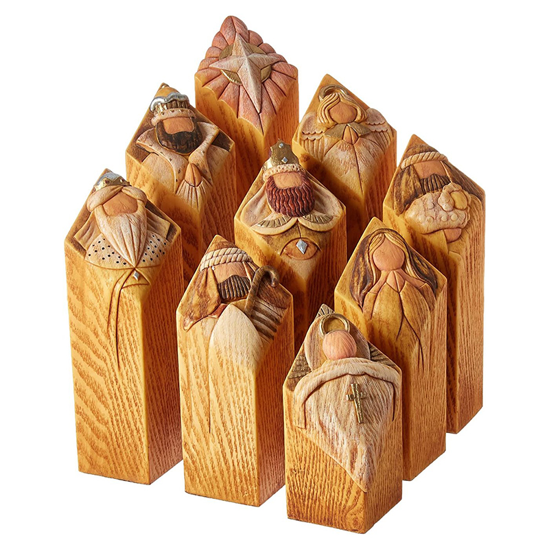 Heaven presepe pilastro statua - Resin Art With Wood recensione e prezzo